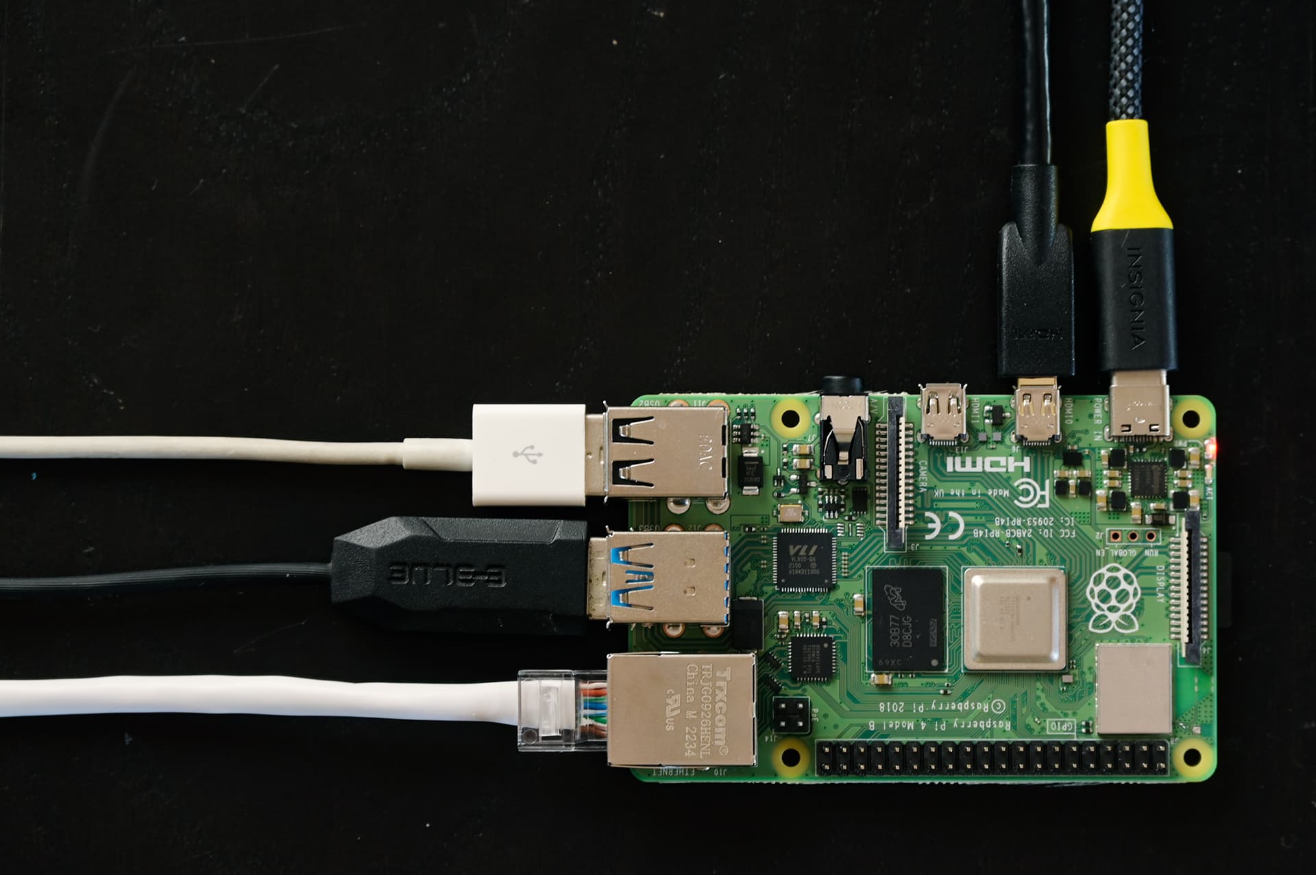 Pi plugged in