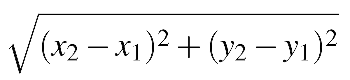 distance formula